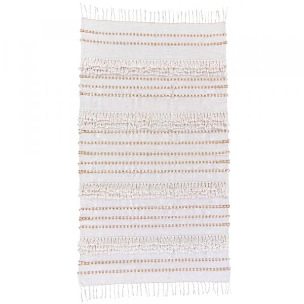 Vintage Striped with Fringes Kilim