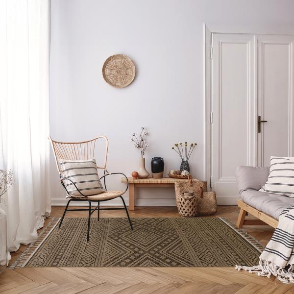 سجادة مستطيلة سيزال هندسي